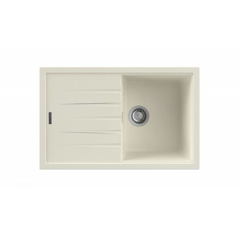 Nodor NorGranite 78.50 1B 1D BG Lavabo sobre-encimera Rectangular Granito