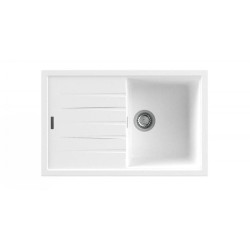 Nodor NorGranite 78.50 1B 1D WH Lavabo sobre-encimera Rectangular Granito