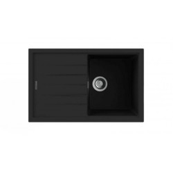 Nodor NorGranite 78.50 1B 1D BK Lavabo sobre-encimera Rectangular Granito