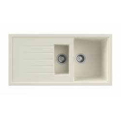 Nodor NorGranite 100.50 1B 1 2B 1D BG Lavabo sobre-encimera Rectangular Granito