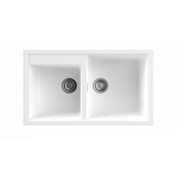 Nodor NorGranite 86.50 2B WH Lavabo sobre-encimera Rectangular Granito