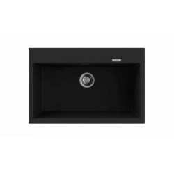 Nodor NorGranite 78.50 1B BK Lavabo sobre-encimera Rectangular Granito