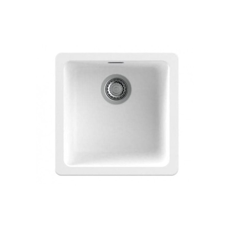Nodor NorGranite 40.40 1B WH Fregadero encastrado bajo encimera Plaza Granito