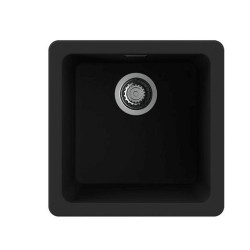 Nodor NorGranite 40.40 1B BK Fregadero encastrado bajo encimera Plaza Granito