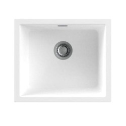 Nodor NorGranite 45.40 1B WH Fregadero encastrado bajo encimera Rectangular Granito