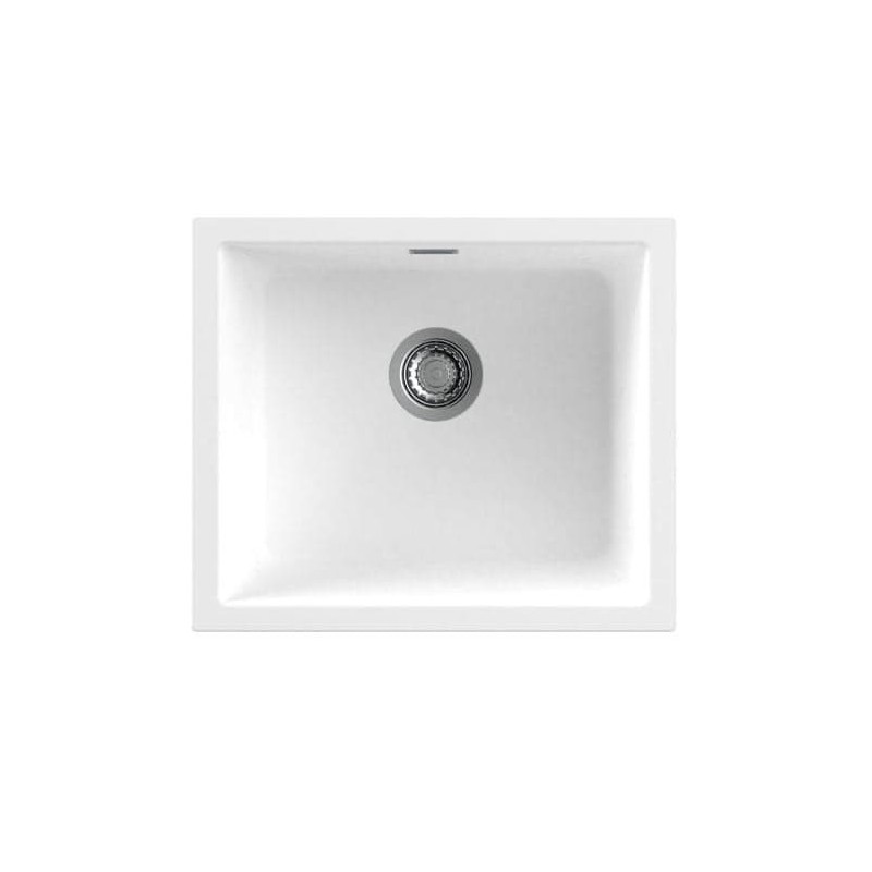 Nodor NorGranite 45.40 1B WH Fregadero encastrado bajo encimera Rectangular Granito