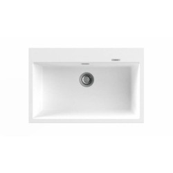 Nodor NorGranite 78.50 1B WH Lavabo sobre-encimera Rectangular Granito