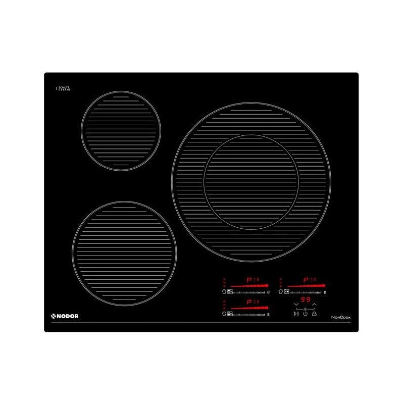 Nodor NorCook IH N6323 BK Negro Integrado 63 cm Con placa de inducción 3 zona(s)