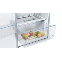 Bosch Serie 4 KSV33VLEP frigorífico Independiente 324 L Acero inoxidable