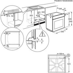 Electrolux EOF3H54X 72 L Acero inoxidable