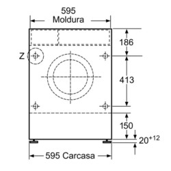 Balay 3TW773B lavadora-secadora Independiente Carga frontal Blanco