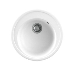 Nodor NorGranite Oval 51.20 1B WH Lavabo sobre-encimera Círculo Granito