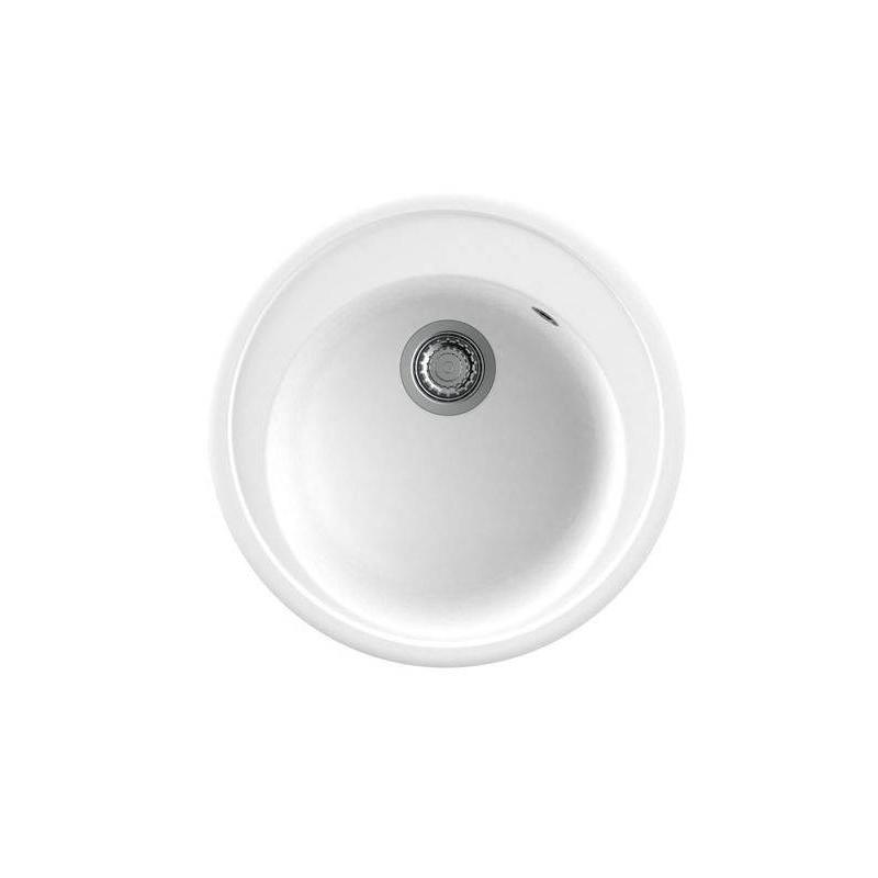 Nodor NorGranite Oval 51.20 1B WH Lavabo sobre-encimera Círculo Granito