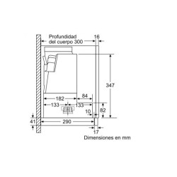Siemens iQ300 LI67SA531 campana Semintegrada (extraíble) Plata 399 m³ h