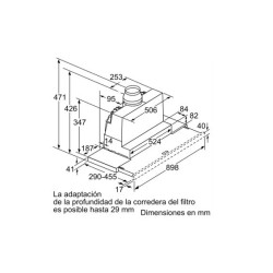 Siemens iQ300 LI97SA531 campana Semintegrada (extraíble) Blanco 397 m³ h