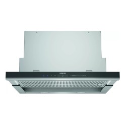 Siemens iQ700 LI69SA684 campana Semintegrada (extraíble) Negro, Acero inoxidable 935 m³ h