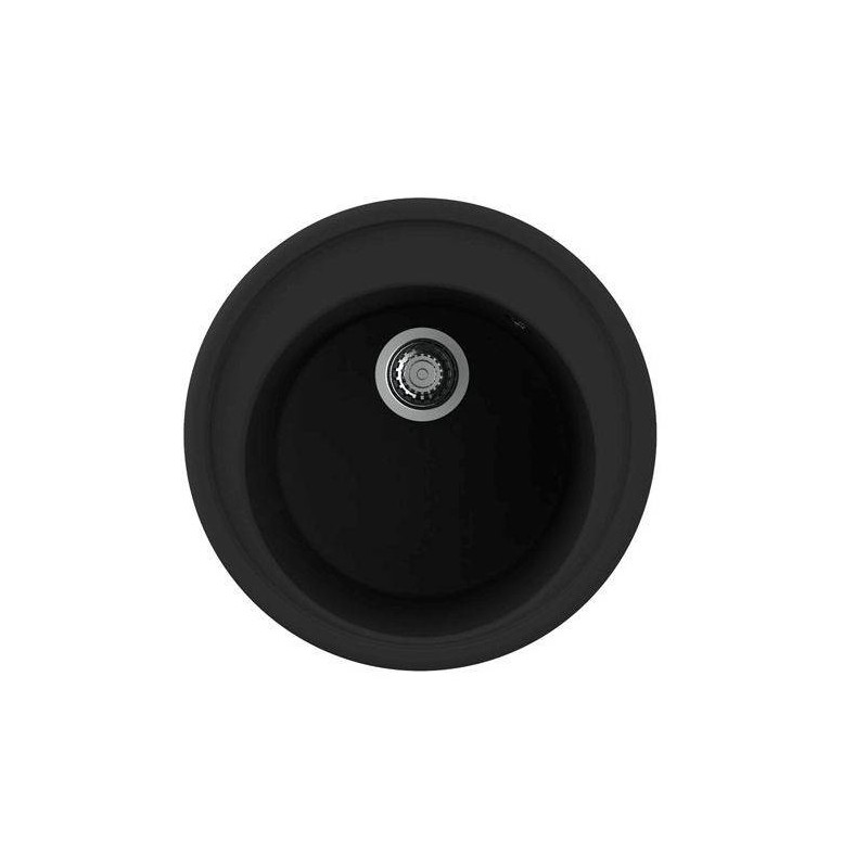Nodor NorGranite Oval 51.20 1B BK Lavabo sobre-encimera Círculo Granito