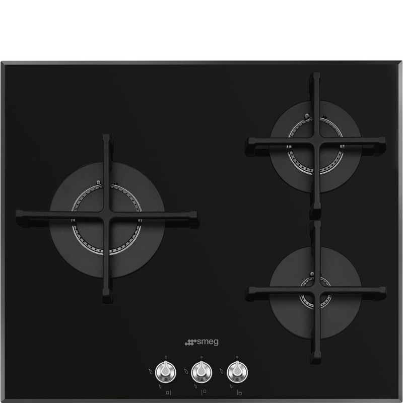 Smeg PV163N2 hobs Negro Integrado Encimera de gas 3 zona(s)