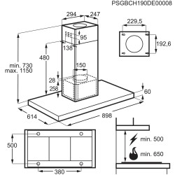 Electrolux LFI769X De pared Acero inoxidable 720 m³ h