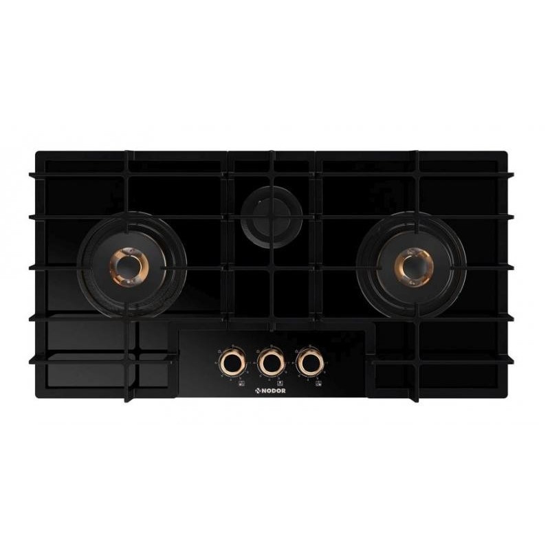 Nodor NorCook GH 8630 GBK Negro Integrado 86 cm Encimera de gas 3 zona(s)