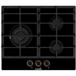 Nodor NorCook GH 6030 GBK Negro Integrado 59 cm Encimera de gas 3 zona(s)