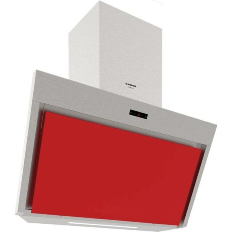 Nodor NorBreeze Lira 90 Glass RD ECO De pared Rojo, Acero inoxidable 841,6 m³ h