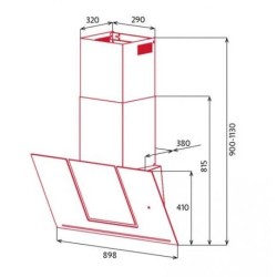 Nodor Unum 90 DB Nmotion De pared Negro 843,6 m³ h