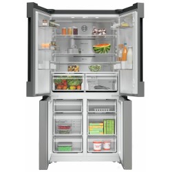 Bosch Serie 4 KFN96APEA nevera puerta lado a lado Independiente 605 L Acero inoxidable