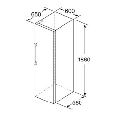 Bosch Serie 6 GSN36BIEP congelador Congelador vertical Independiente 242 L Acero inoxidable
