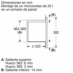 Balay 3CG6142X3 microondas Acero inoxidable Microondas con grill Integrado 20 L 800 W