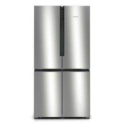 Siemens iQ300 KF96NVPEA nevera puerta lado a lado Independiente 605 L Plata