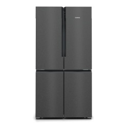 Siemens iQ500 KF96NAXEA nevera puerta lado a lado Independiente 605 L Negro, Acero inoxidable