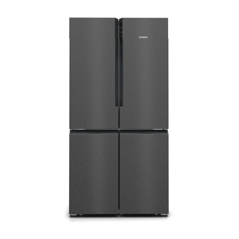 Siemens iQ500 KF96NAXEA nevera puerta lado a lado Independiente 605 L Negro, Acero inoxidable