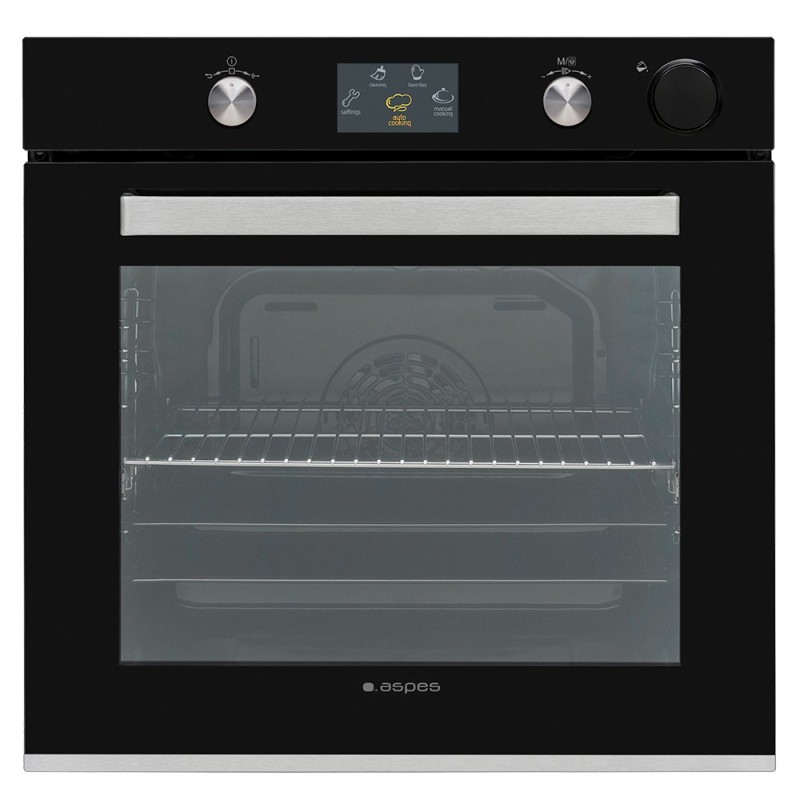 Aspes AHE1400VP horno 78 L 3100 W Negro, Acero inoxidable