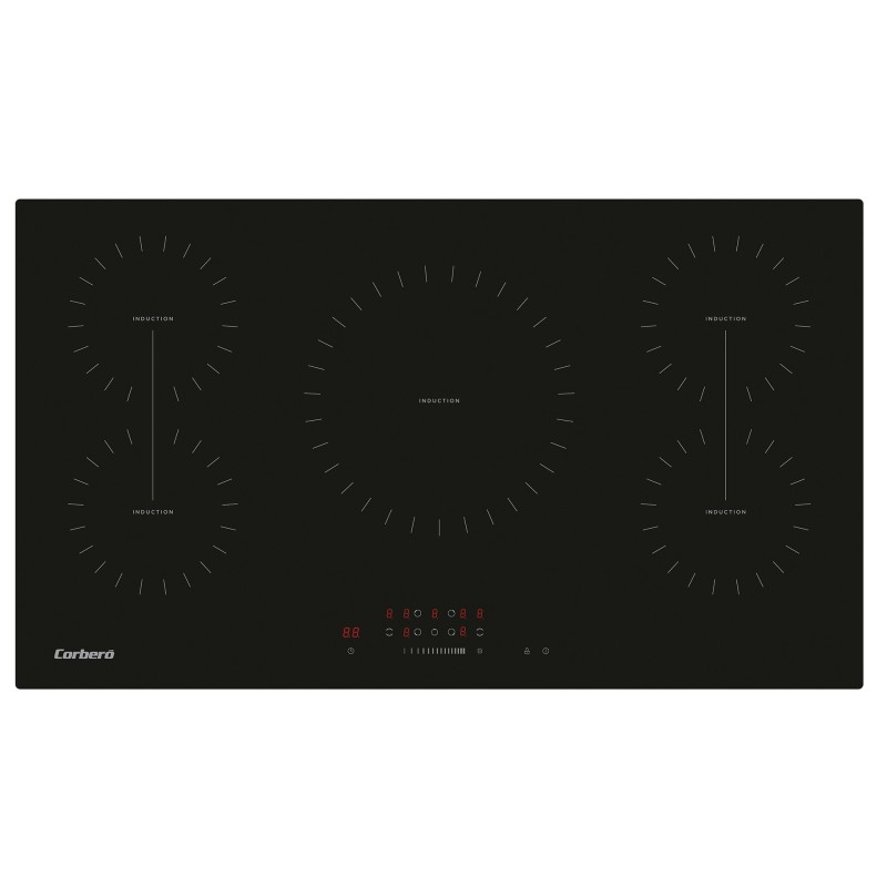 Corbero CCIM5F900FZ hobs Negro Integrado 90 cm Con placa de inducción 5 zona(s)