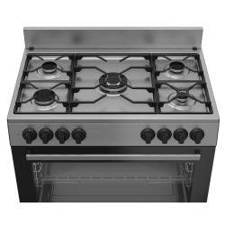 Beko GM 15120 DX NS cocina Cocina independiente Eléctrico Encimera de gas Acero inoxidable