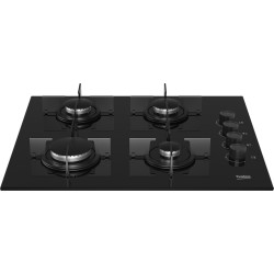 Beko HING 64120 SB hobs Negro Integrado 65 cm Encimera de gas 4 zona(s)