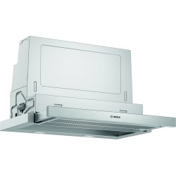 Bosch Serie 4 DFS067A51 campana Semintegrada (extraíble) Metálico, Plata 727,7 m³ h