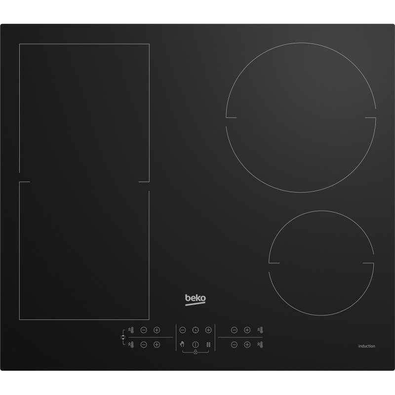 Beko HII64200FMT Negro Integrado 60 cm Con placa de inducción 4 zona(s)