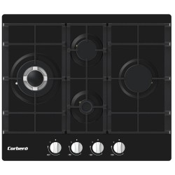 Corbero CPCGM4F4121N hobs Negro Integrado 60 cm Encimera de gas 4 zona(s)