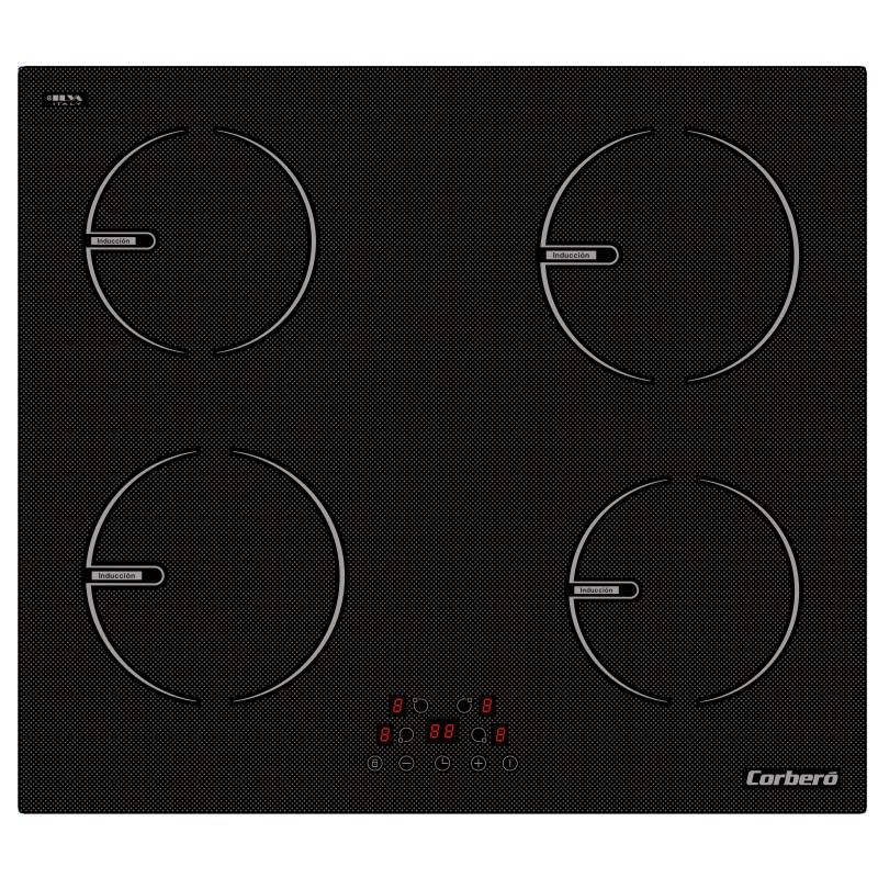 Corbero CCIG9422 hobs Negro Integrado 59 cm Con placa de inducción 4 zona(s)