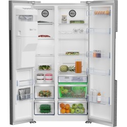 Beko GN162341XBN nevera puerta lado a lado Independiente 571 L Acero inoxidable