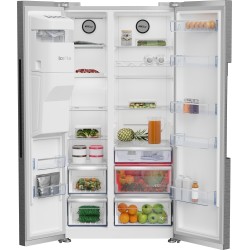 Beko GN162341XBN nevera puerta lado a lado Independiente 571 L Acero inoxidable