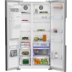 Beko GN162341XBN nevera puerta lado a lado Independiente 571 L Acero inoxidable