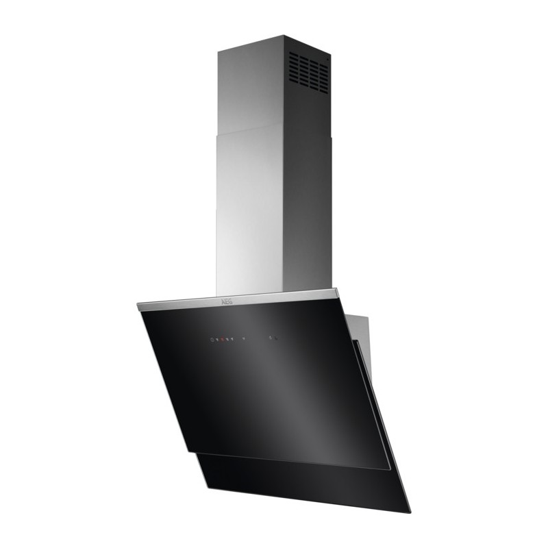 AEG DVE5671HG De pared Negro, Plata 700 m³ h