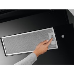 AEG DVE5671HG De pared Negro, Plata 700 m³ h