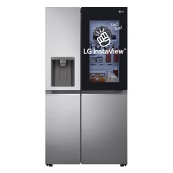 LG InstaView GSXV80PZLE nevera puerta lado a lado Independiente 635 L Plata