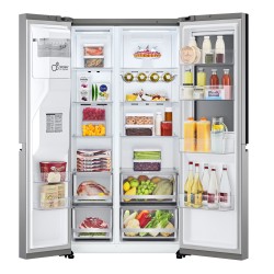 LG InstaView GSXV80PZLE nevera puerta lado a lado Independiente 635 L Plata