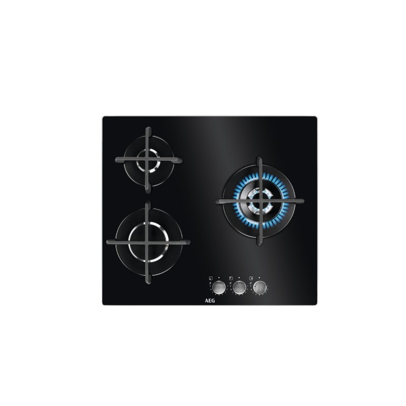 AEG HKB63320NB Negro Integrado 60 cm Encimera de gas 3 zona(s)