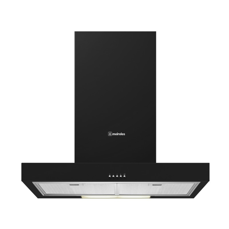 Meireles MEP 291 BL campana De pared Negro 580 m³ h